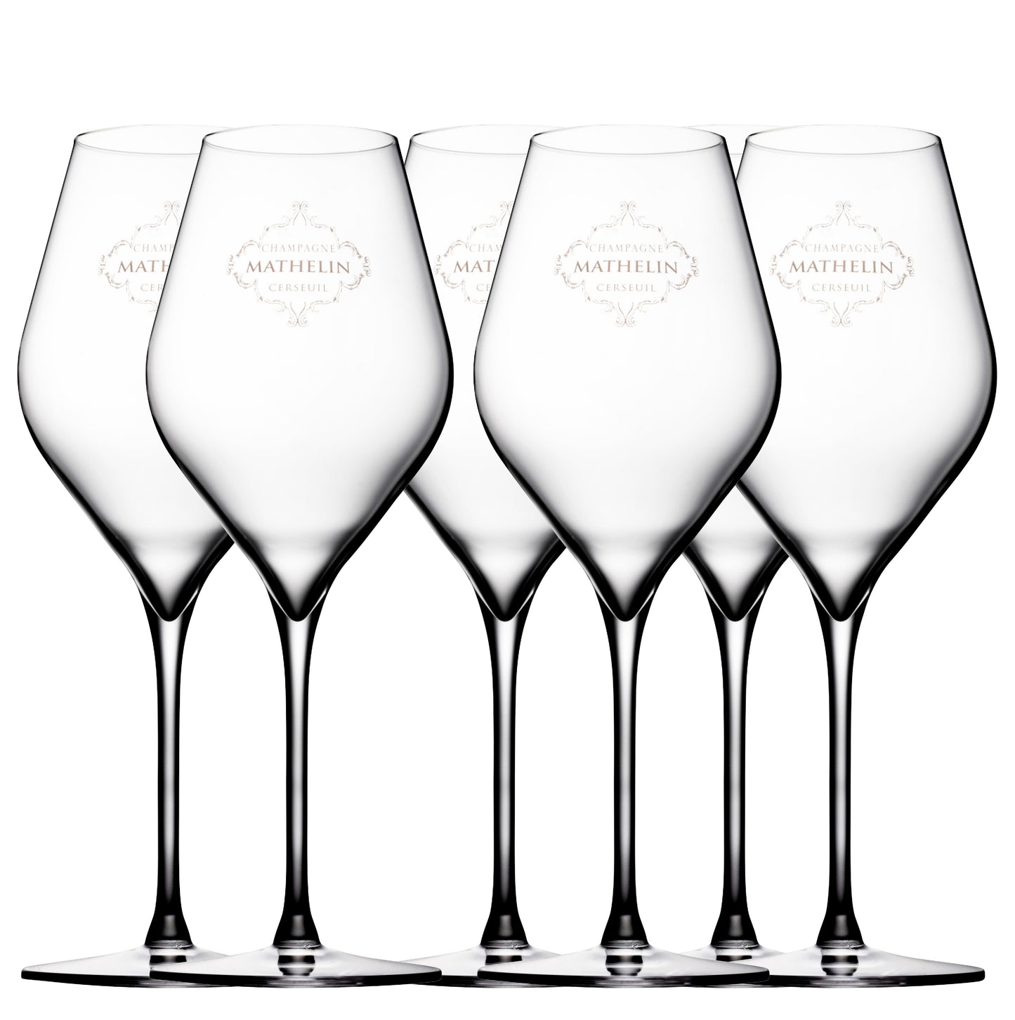 Stora eleganta champagneglas