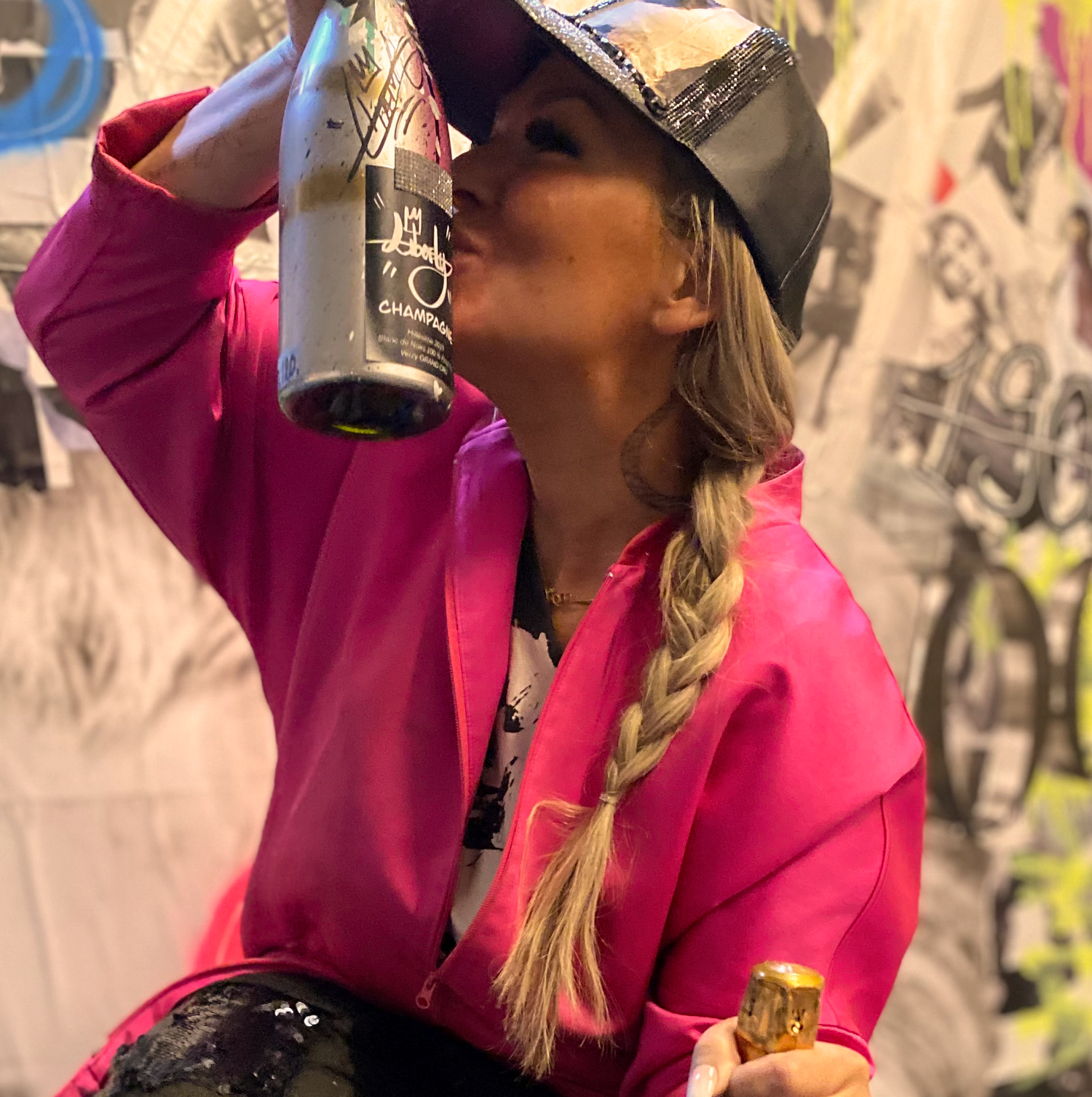 Diana Wahlborg med Liberty Champagne Grand Cru Millésime