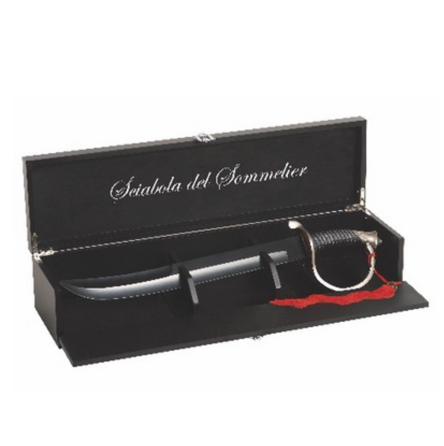Champagnesabel Sciabola Black med trälåda