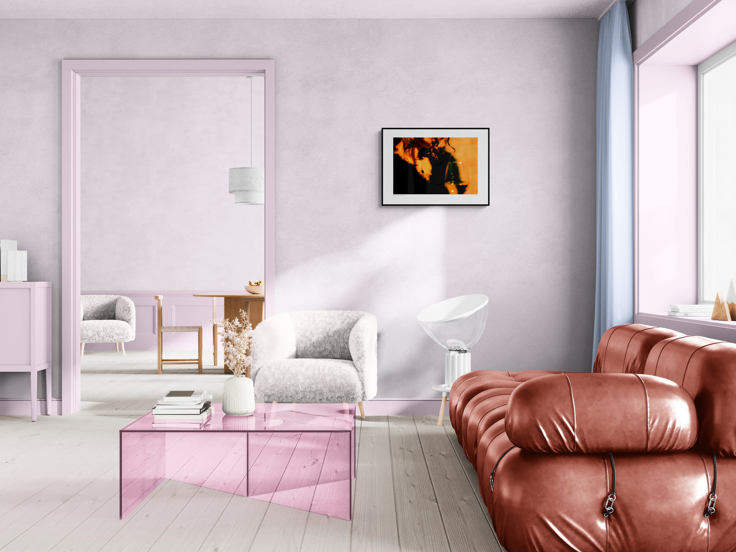 Poster Champagne Night Life – nattliv och glamour. Foto i färg.