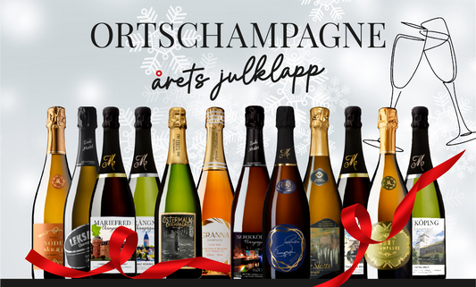 Årets julklapp 2024 – champagne från 14 olika svenska orter