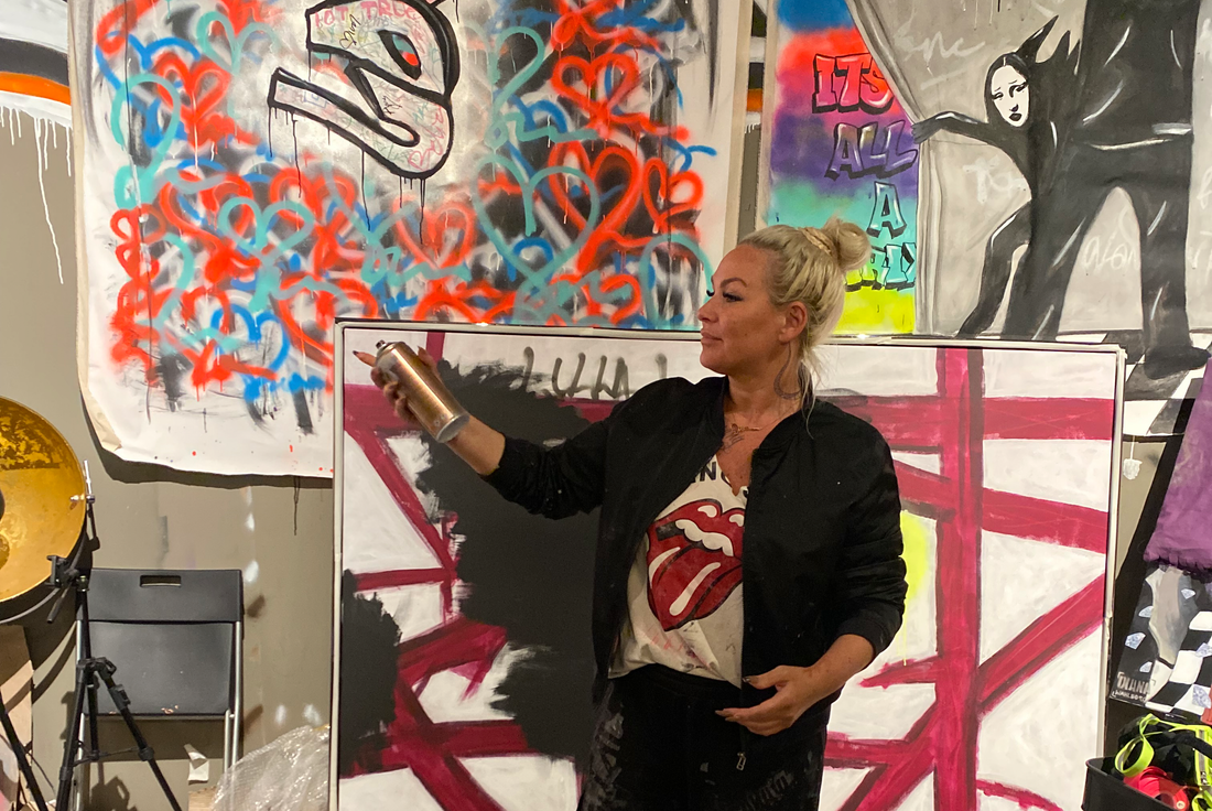 Diana Wahlborg i sin studio i Stockholm