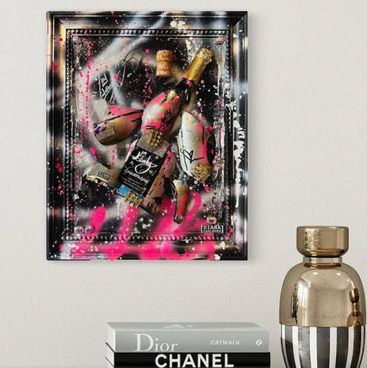 Originalmålning Liberty Champagne by Diana Wahlborg, inspirationsbild