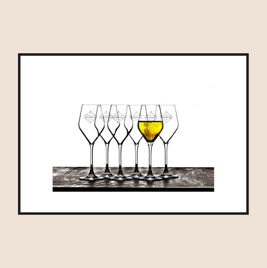 Champagnetavla Glasses of Champagne by Niklas Palmklint
