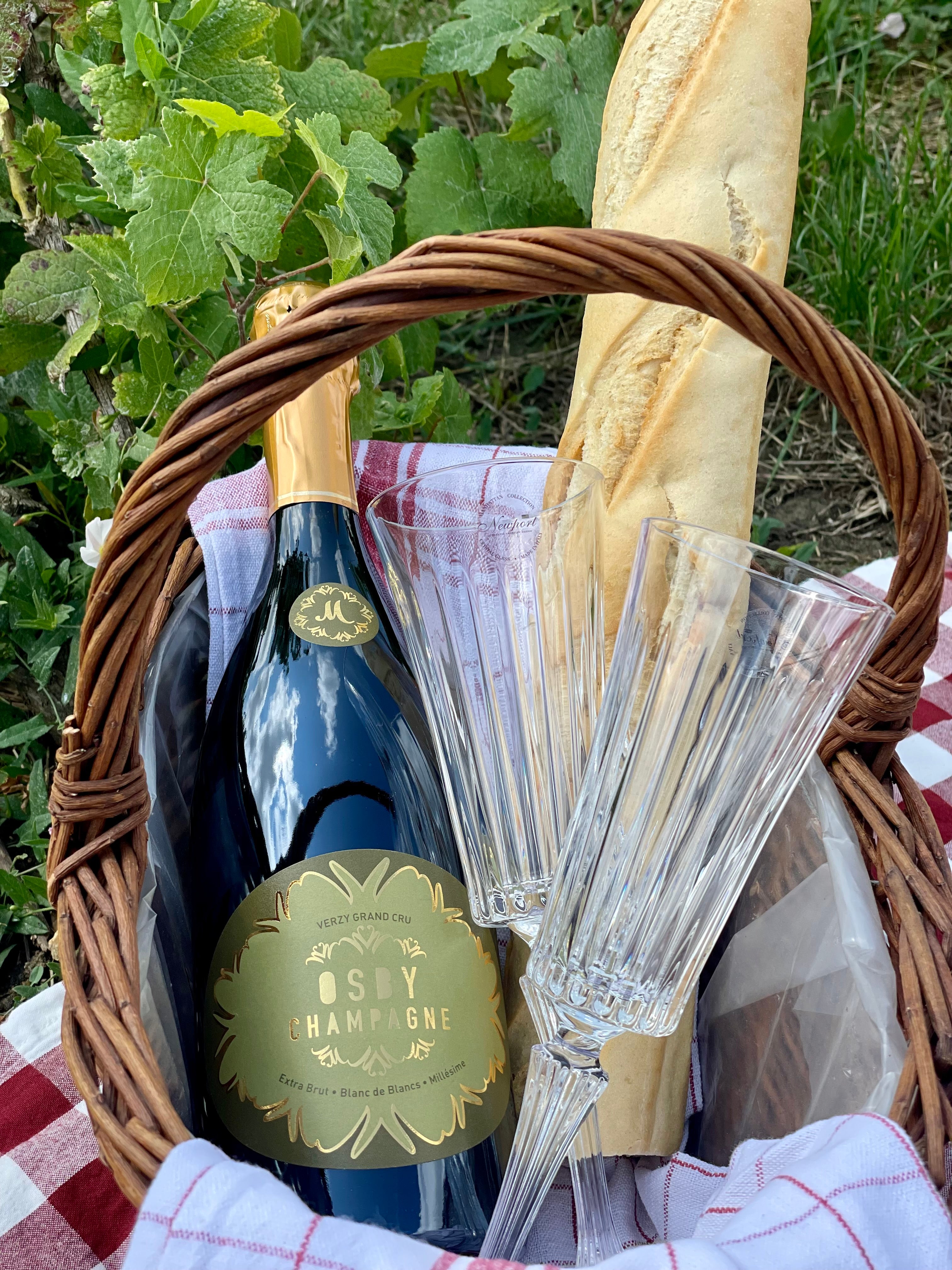 Osby Champagne Grand Cru på picknick
