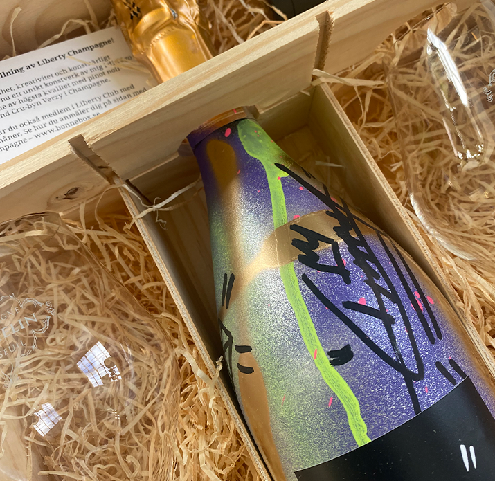 Presentlåda Liberty Champagne Grand Cru