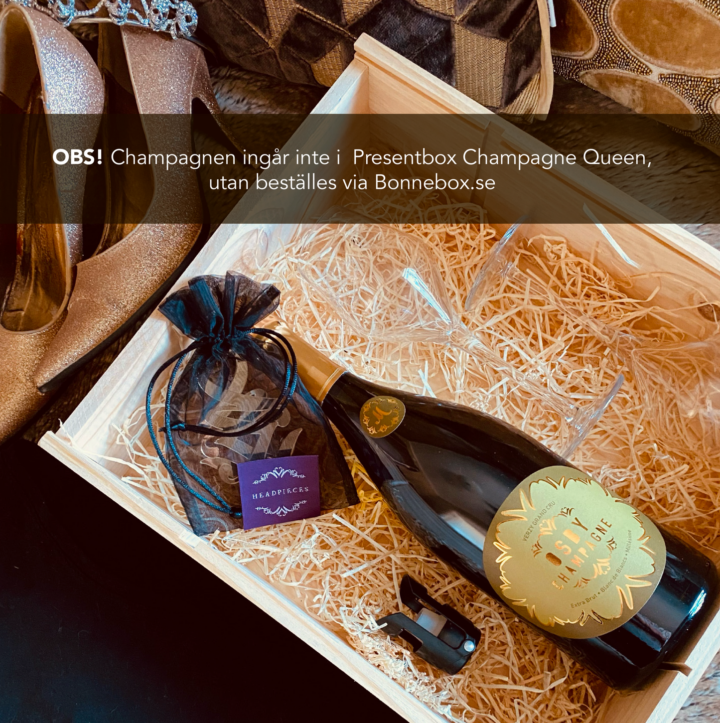 Presentbox Champagne Queen – chic elegans för henne