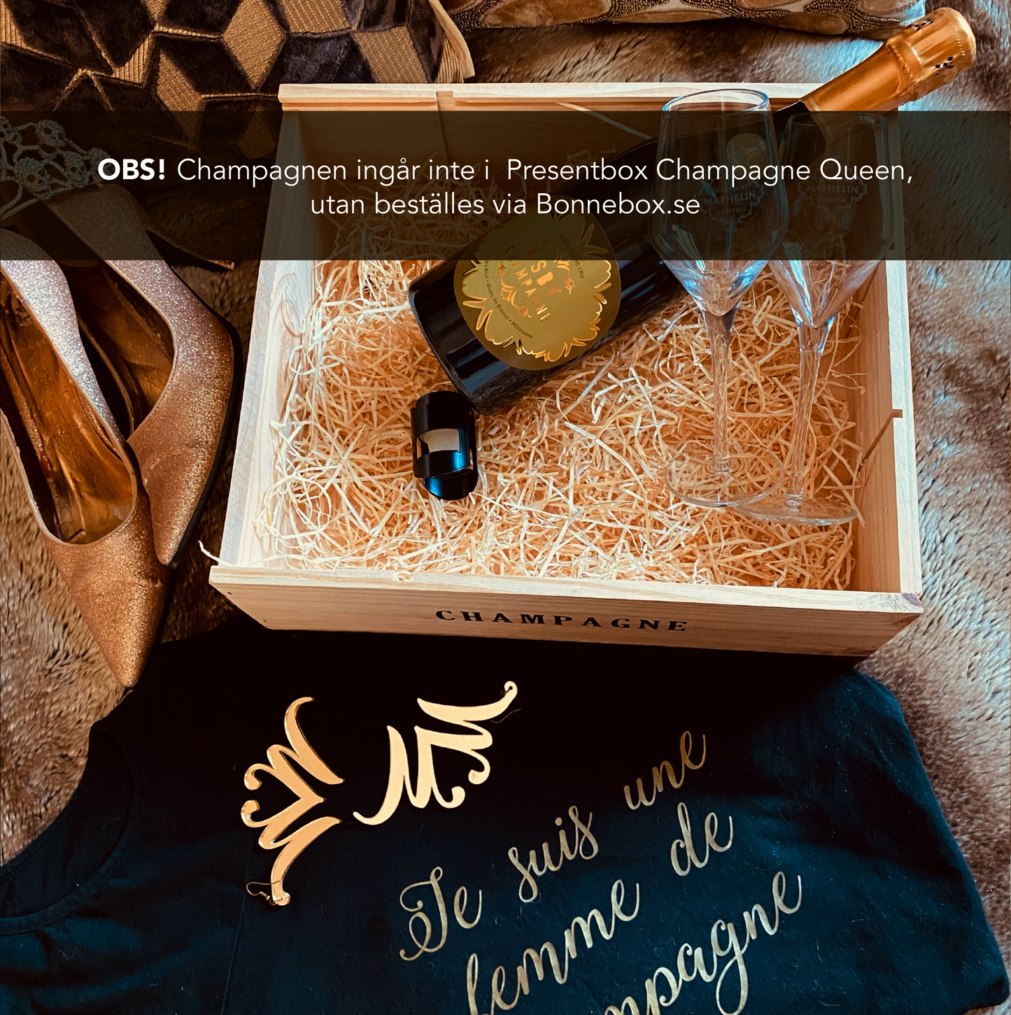 Presentbox Champagne Queen – chic elegans för henne