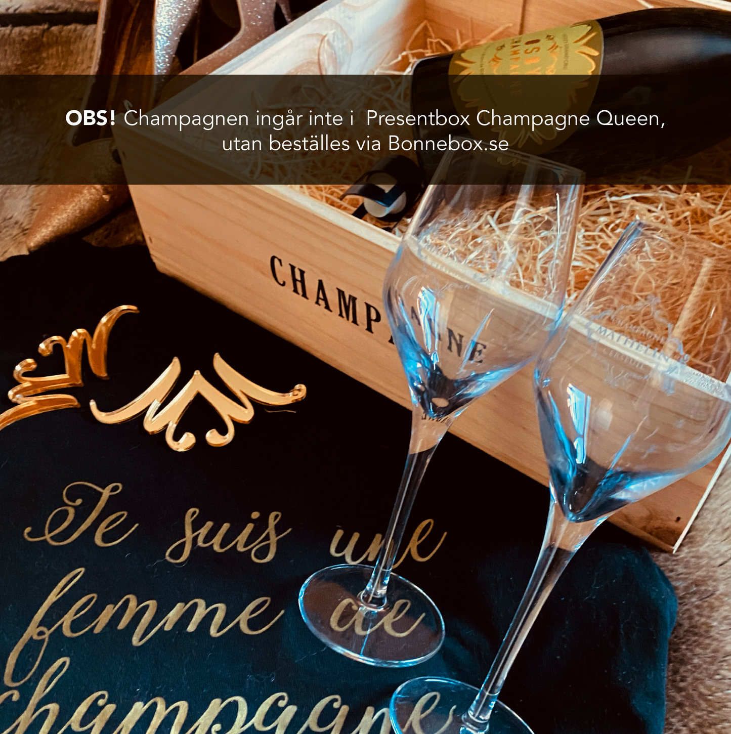 Presentbox Champagne Queen – chic elegans för henne
