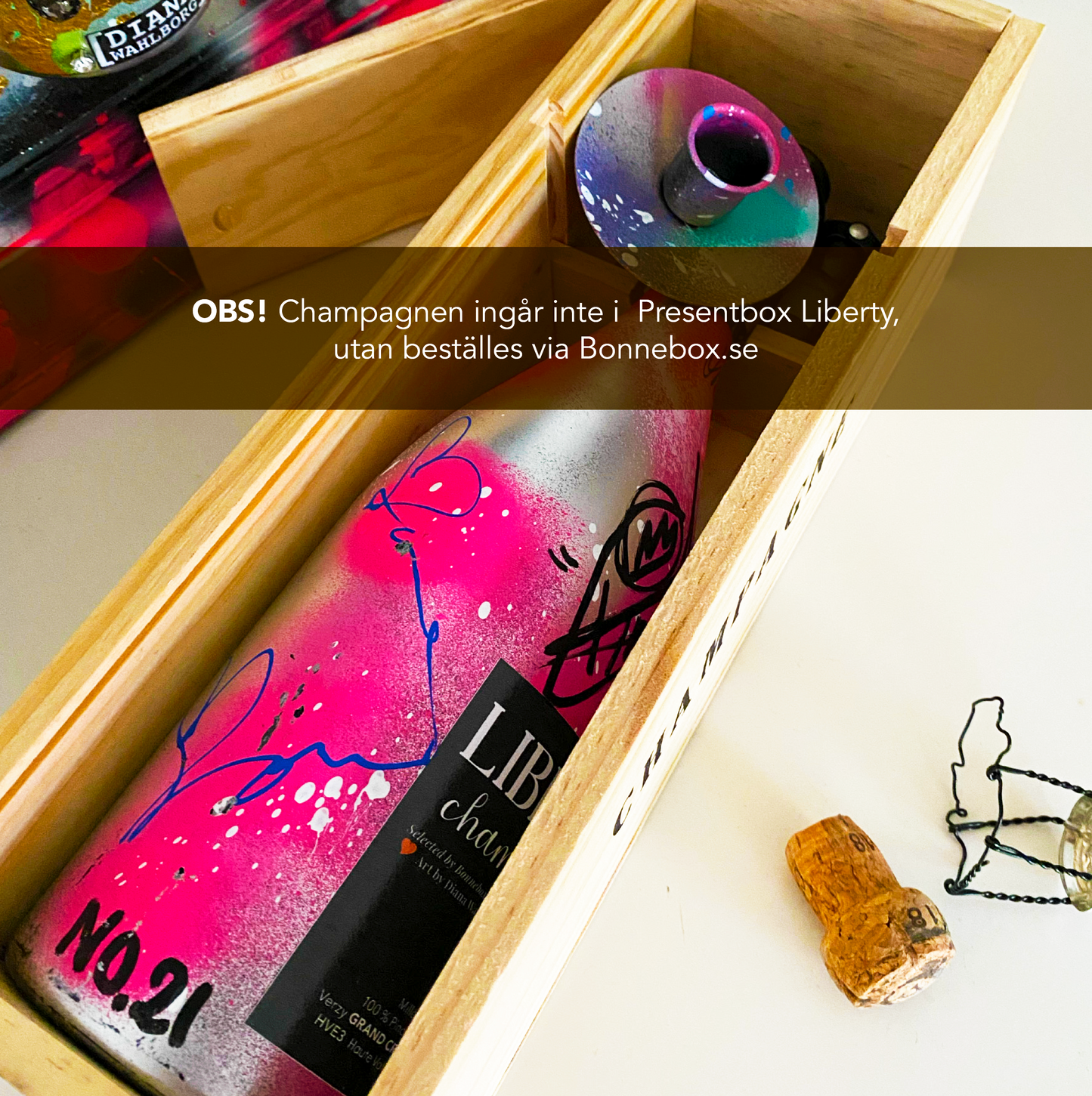 Presentbox Liberty – där champagne möter konst och frihet