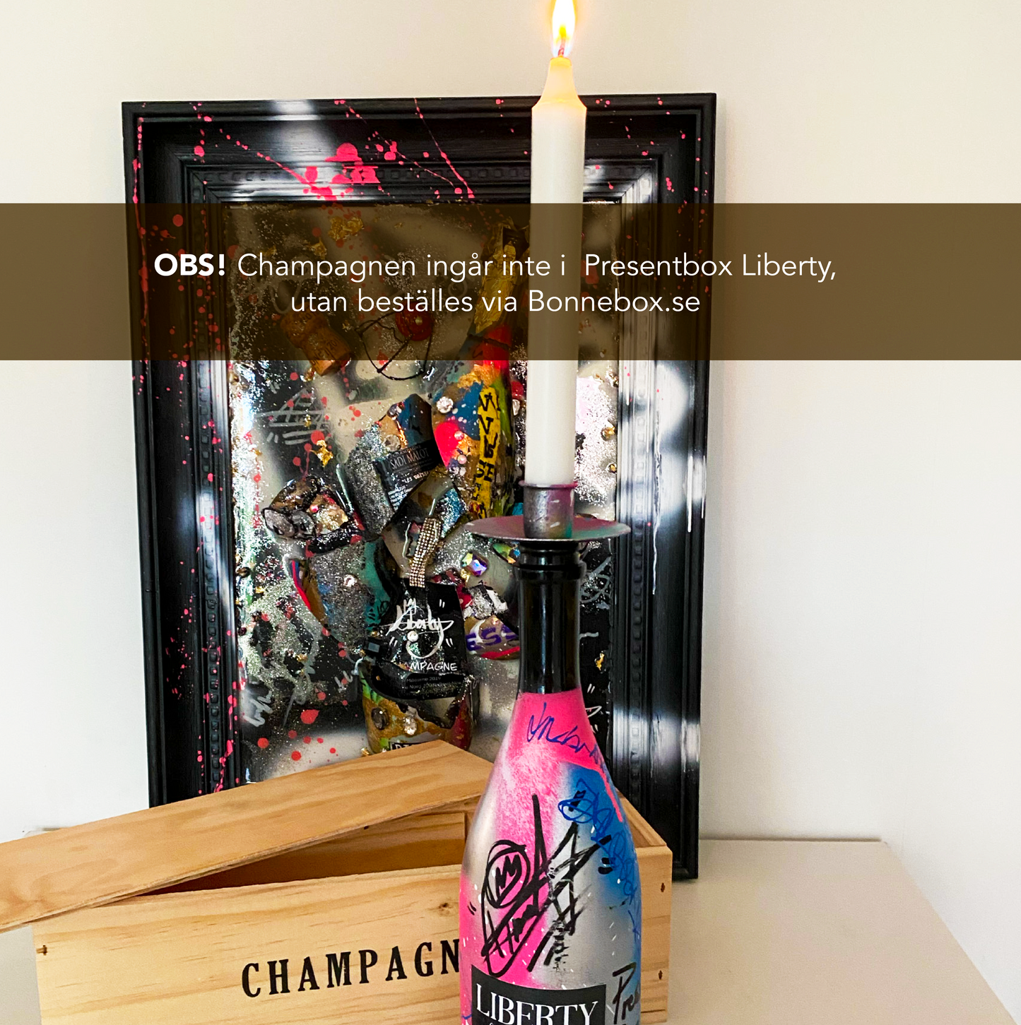 Presentbox Liberty – där champagne möter konst och frihet