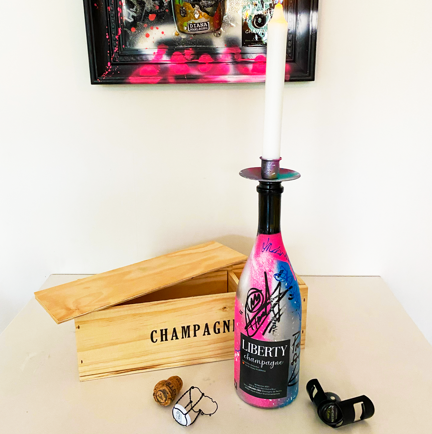 Presentbox Liberty – där champagne möter konst och frihet
