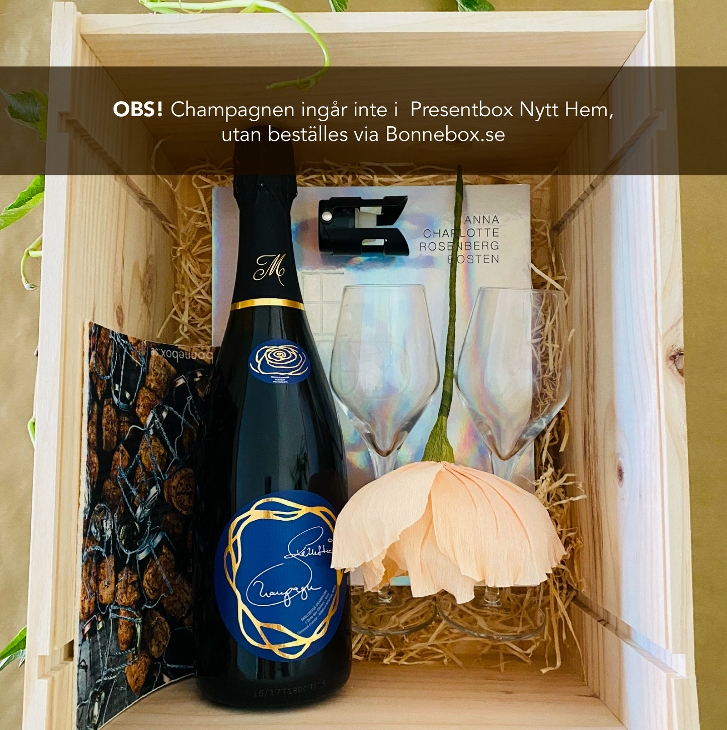 Presentbox Nytt Hem – där inredning, konst och champagne möts
