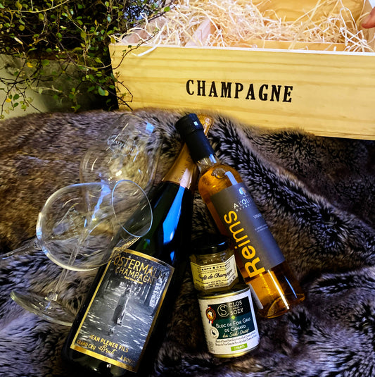 Presentlåda champagne Grand Cru för Champagneälskaren med Östermalm Champagne