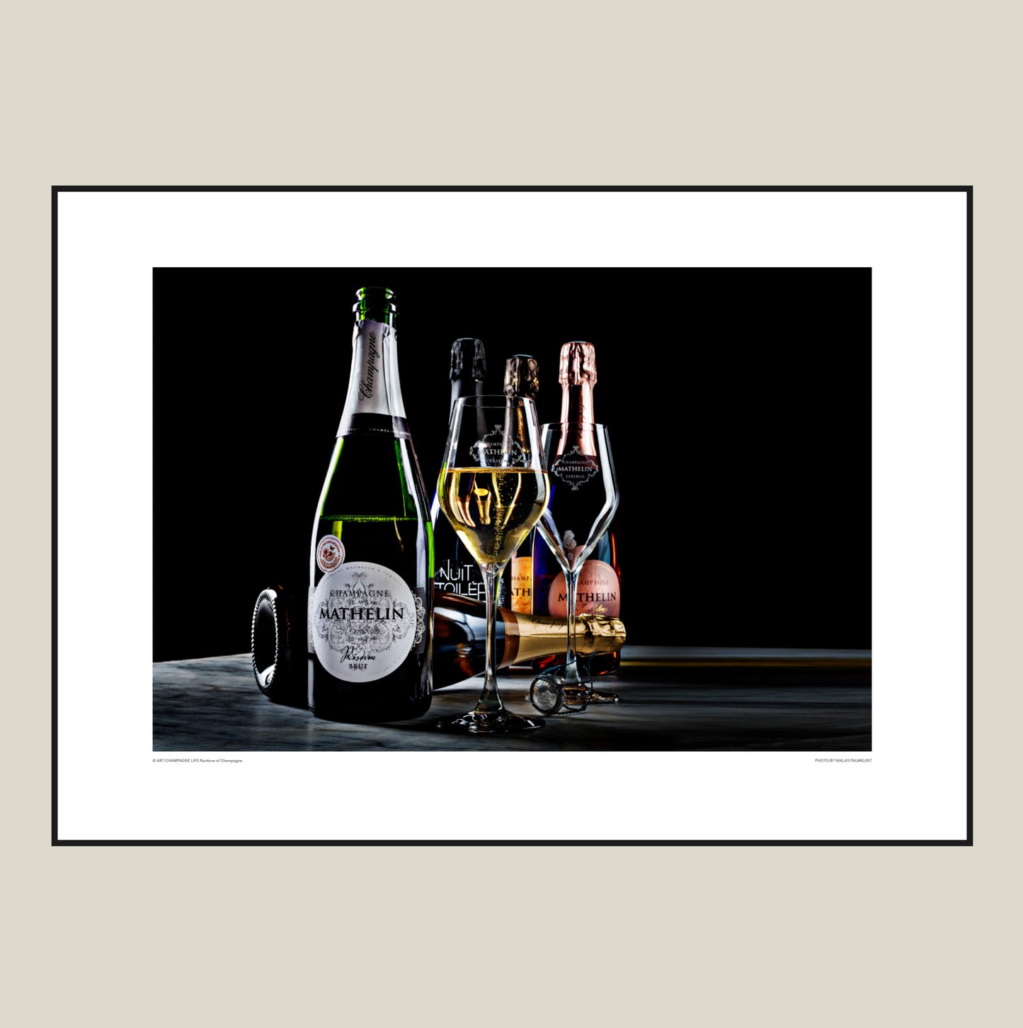 Poster Rainbow of Champagne