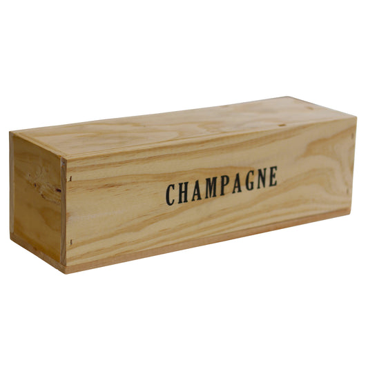 Champagnelåda trä 1 flaska