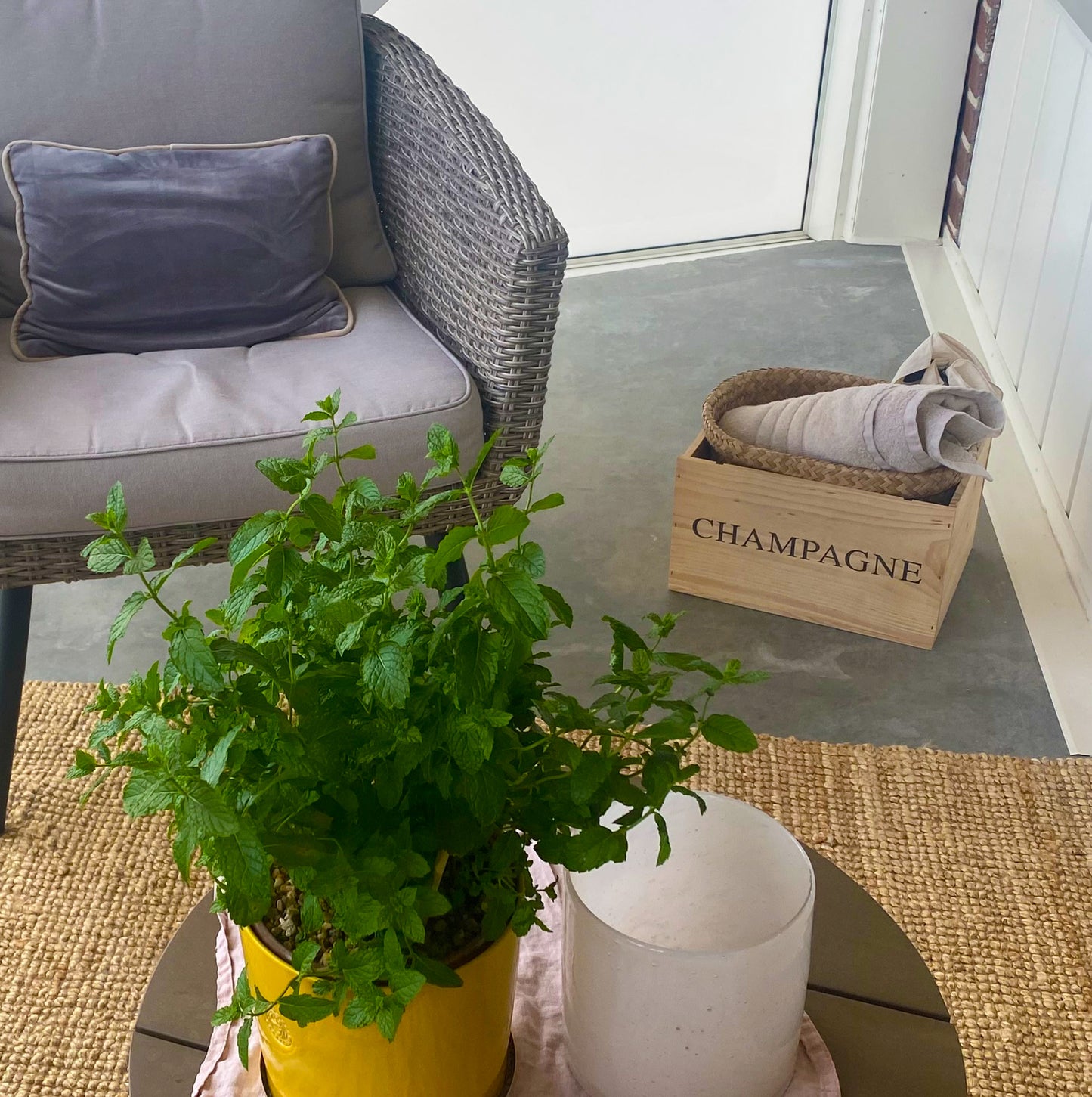 Champagnelåda i trä för 6 flaskor, inspirationsbild