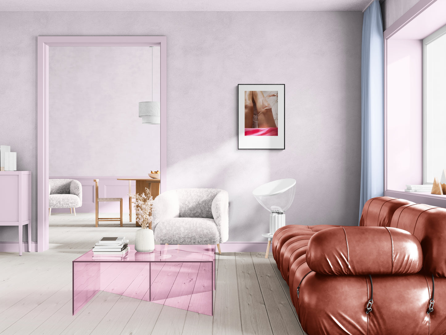 Poster Rosé Champagne Waves – Stilfull Champagnekonst